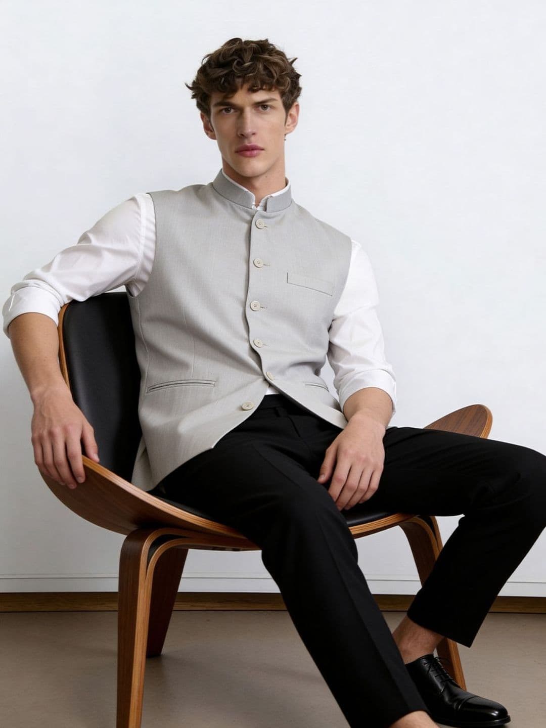 Greenfibre Woven Nehru Jackets - view 1