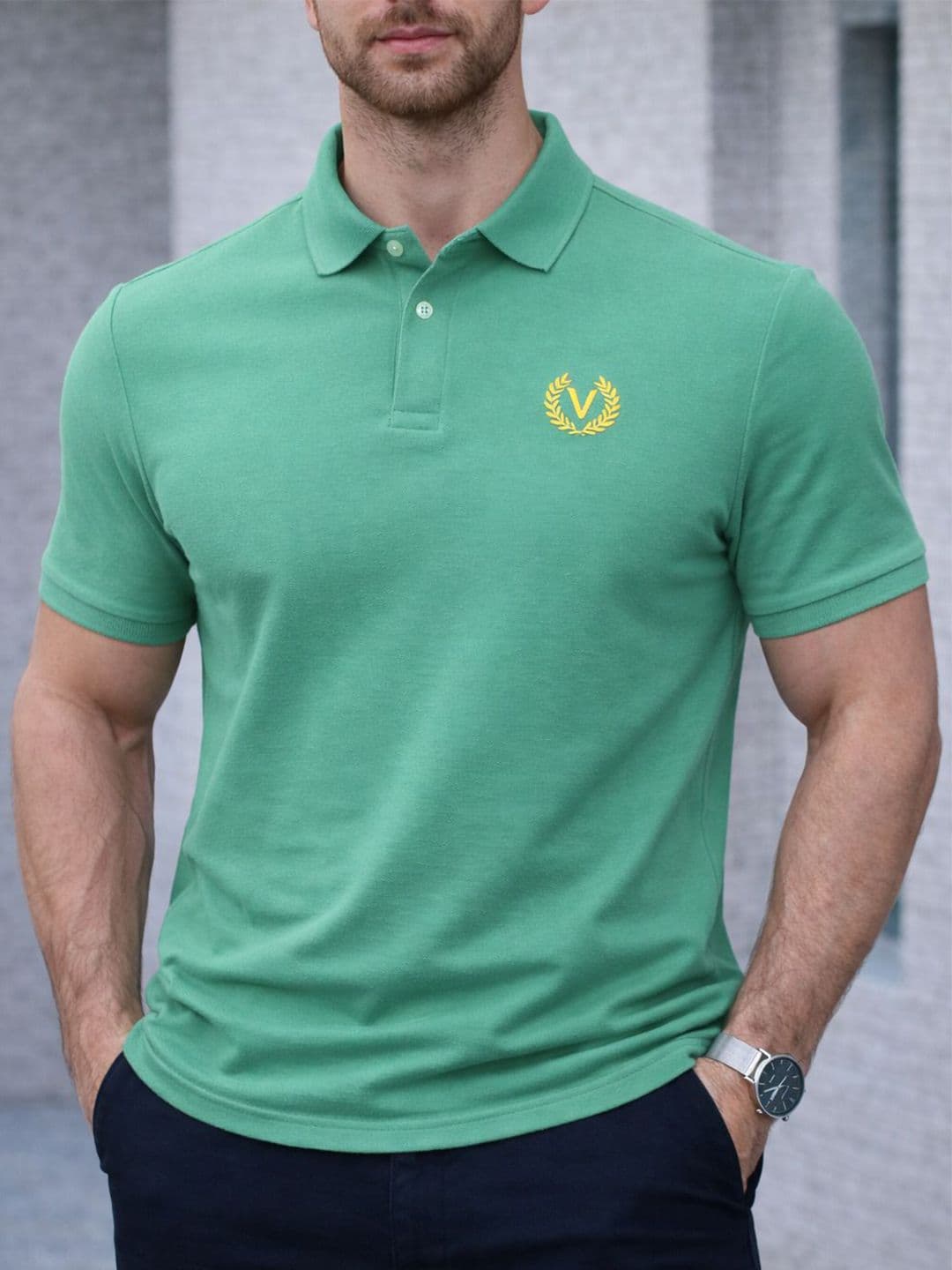 MACK JONNEY Men Polo Collar T-shirt - view 1
