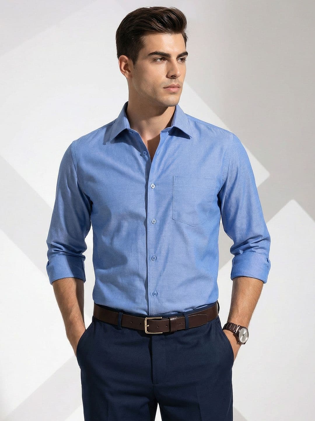 INVICTUS Slim Fit Pure Cotton Formal Shirt - view 1