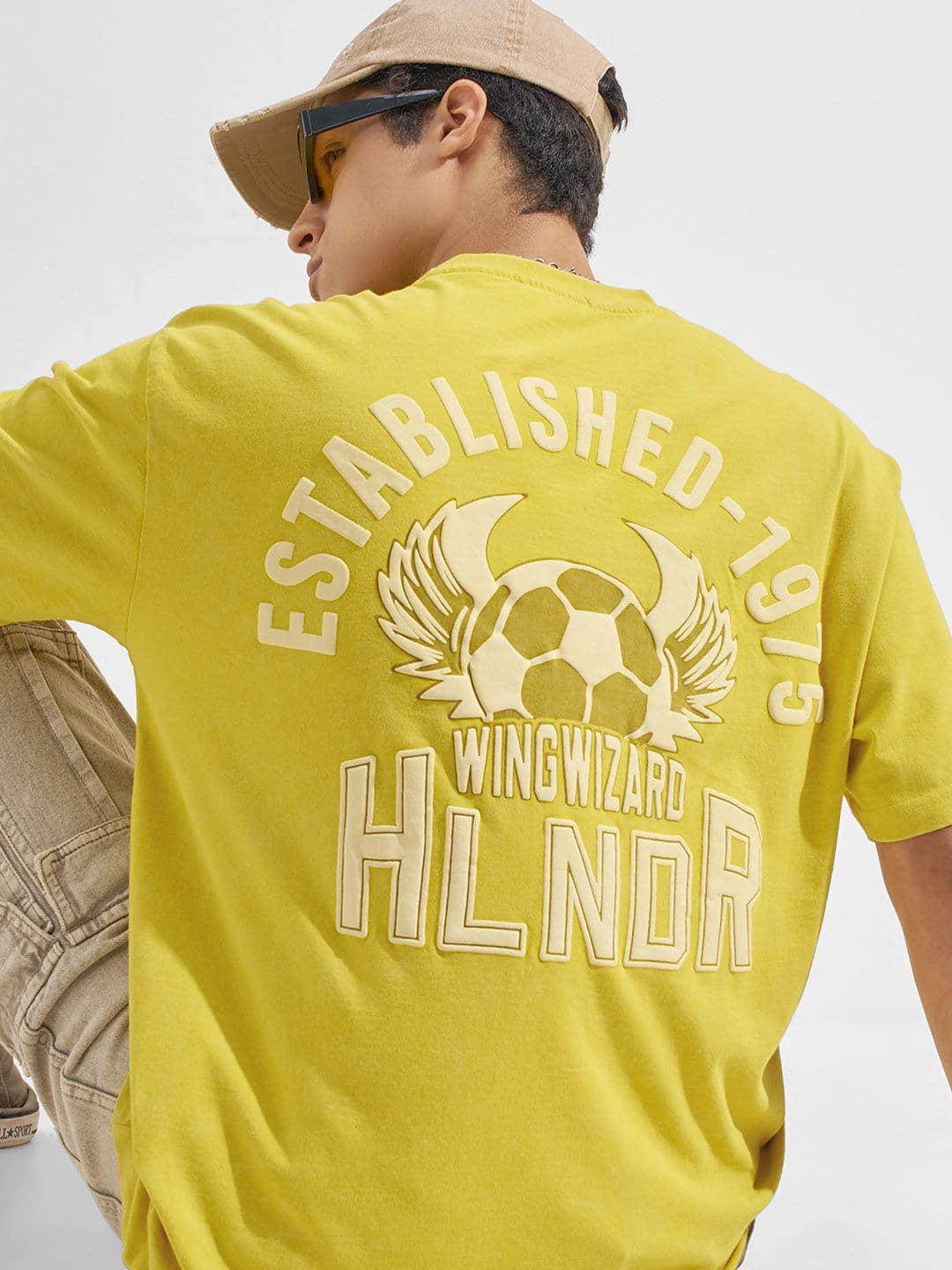 HIGHLANDER Men Printed Drop-Shoulder Sleeves T-shirt - view 1