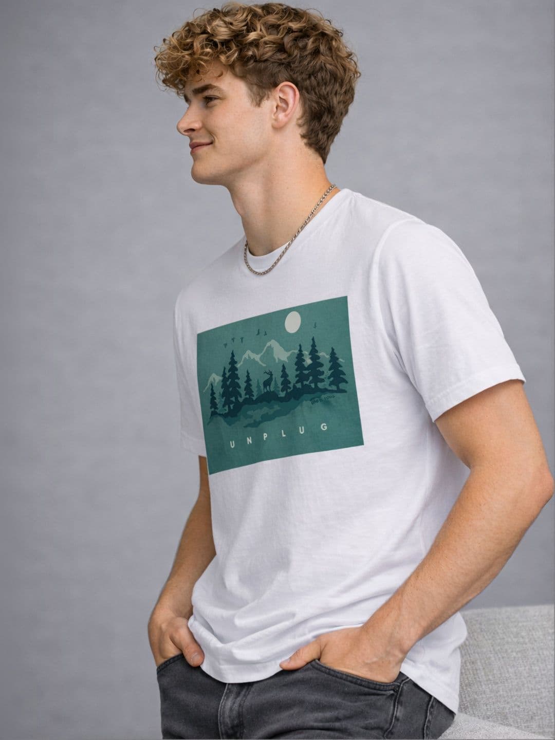 R.Code by The Roadster Life Co. Men Printed T-shirt - view 1
