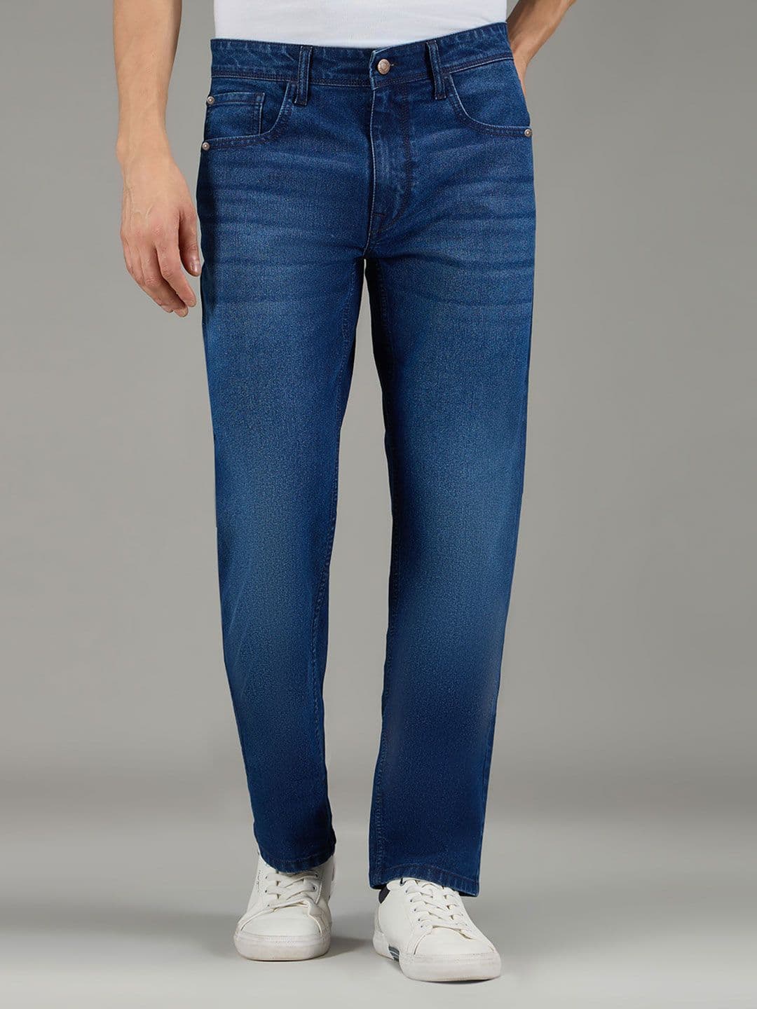 Pepe Jeans Men Holborne Straight Fit Mid-Rise Light Fade Stretchable Jeans - view 1