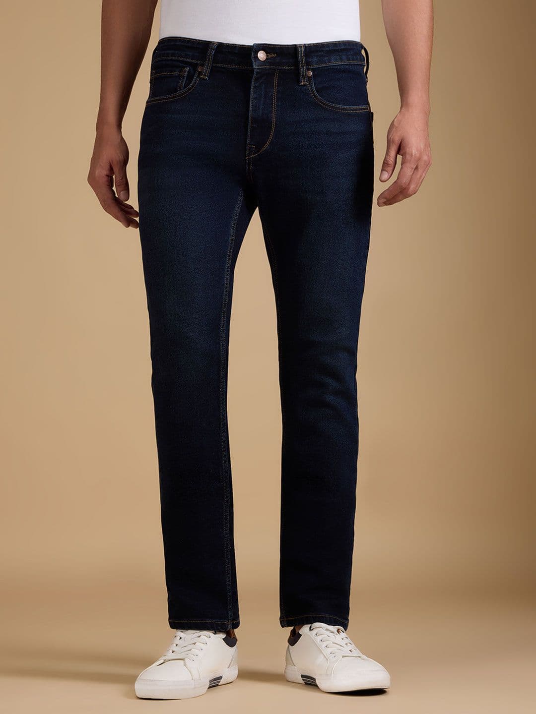 Pepe Jeans Men Comfort Slim Fit Mid-Rise Stretchable Jeans - view 1