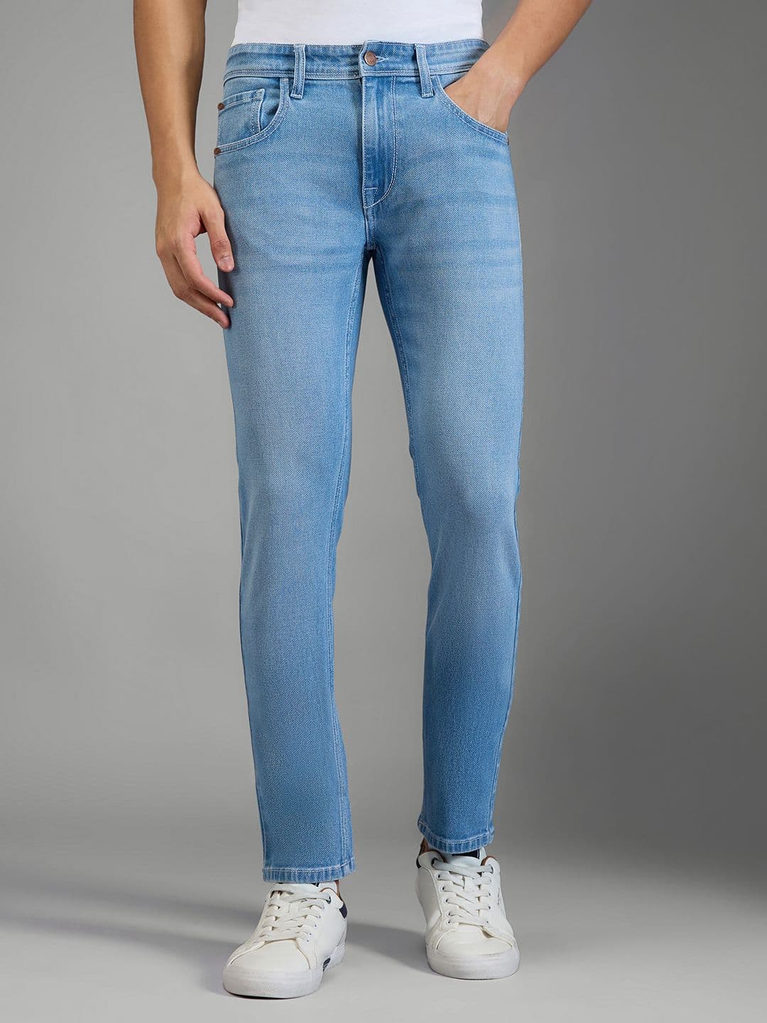 Pepe Jeans Men Vapour Slim Fit Mid-Rise Light Fade Stretchable Jeans - view 1