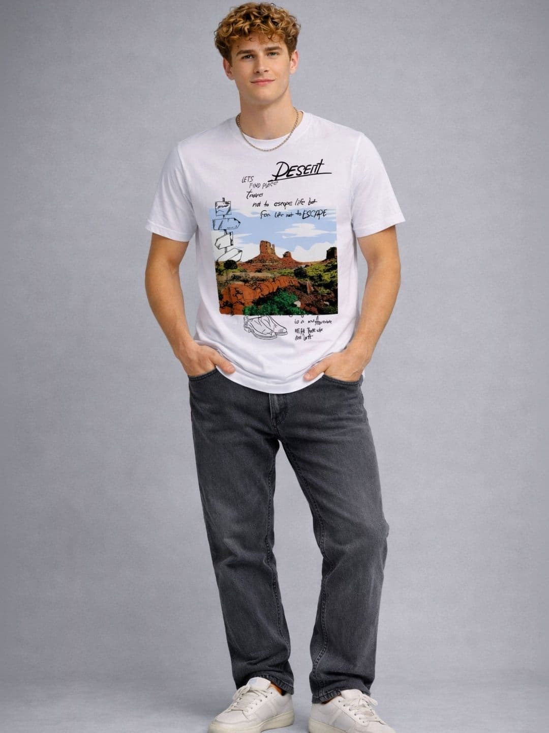 R.Code by The Roadster Life Co. Men Printed T-shirt - view 1