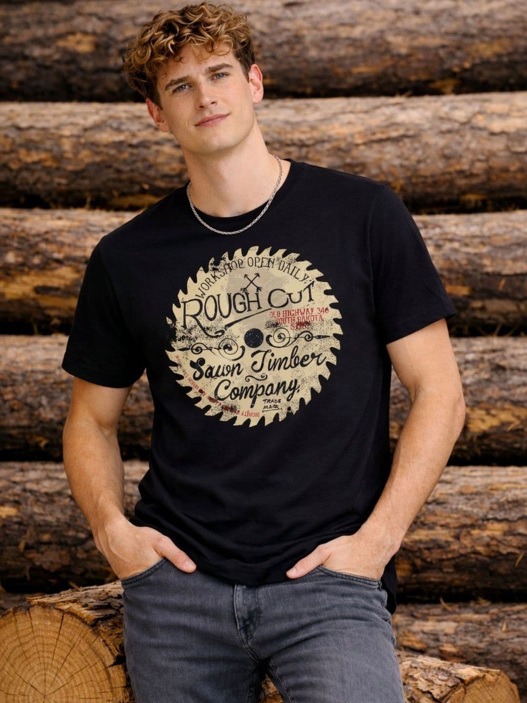 R.Code by The Roadster Life Co. Men Printed T-shirt - view 1