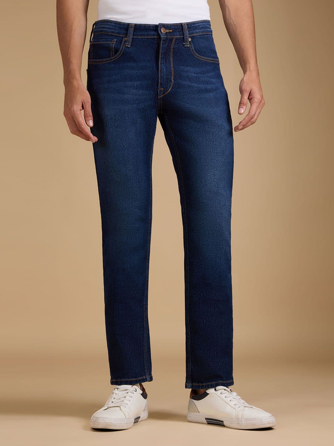 Pepe Jeans Men Comfort Straight Fit Mid-Rise Stretchable Jeans - view 1