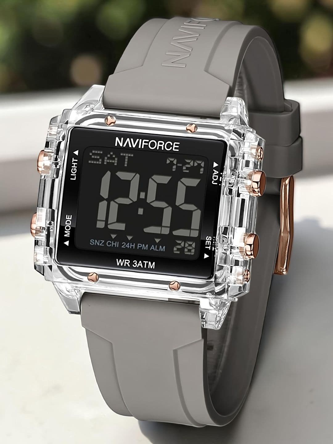Naviforce Women Dial & Straps Digital Multi Function Watch NF7101 S-GY - view 1