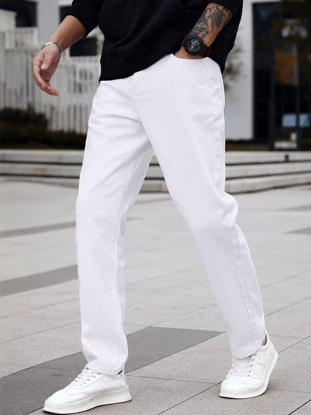 Mast & Harbour Men Relaxed Fit Mid-Rise Jeans - view 1