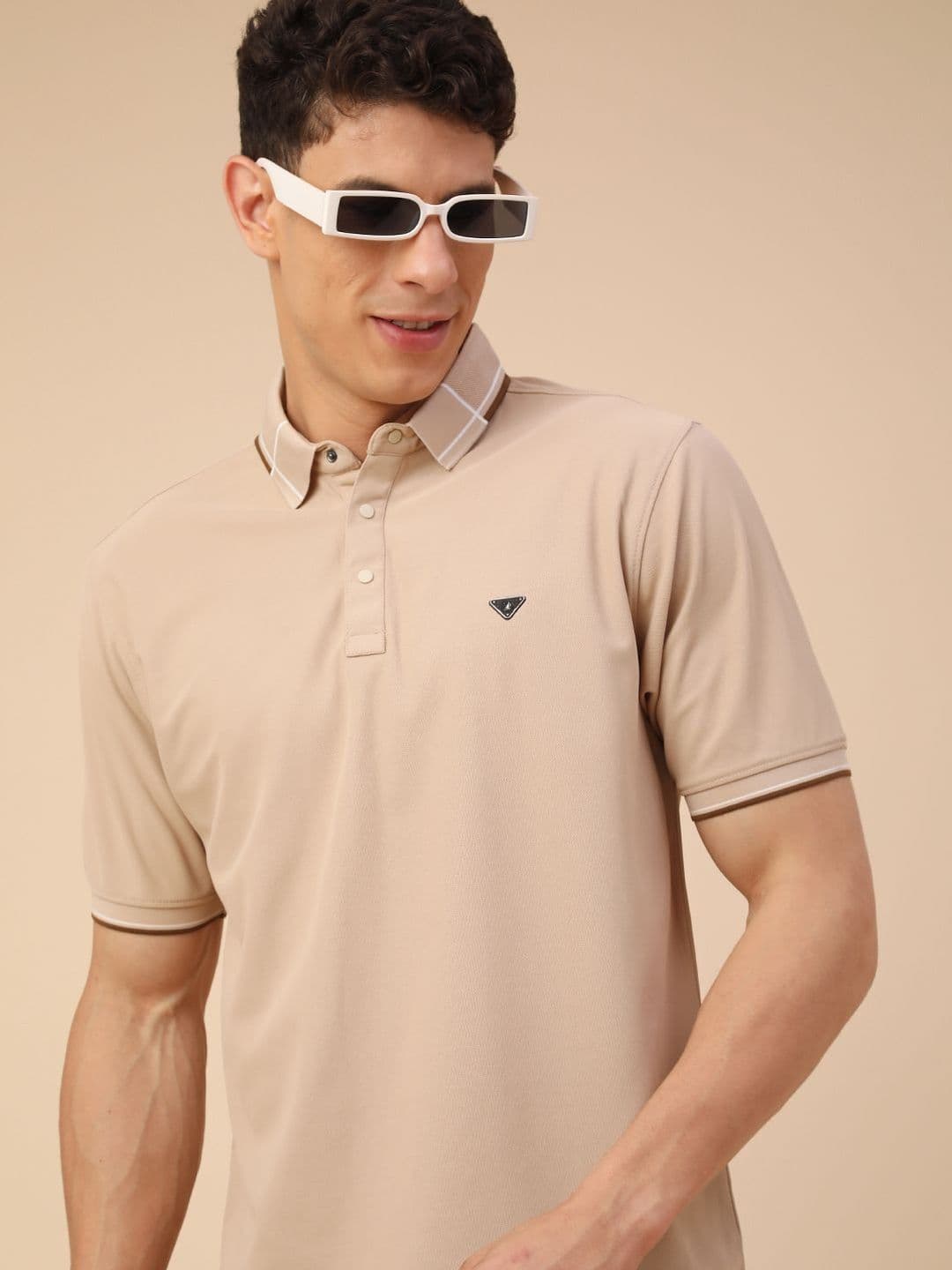 V-Mart Men Polo Collar T-shirt - view 1