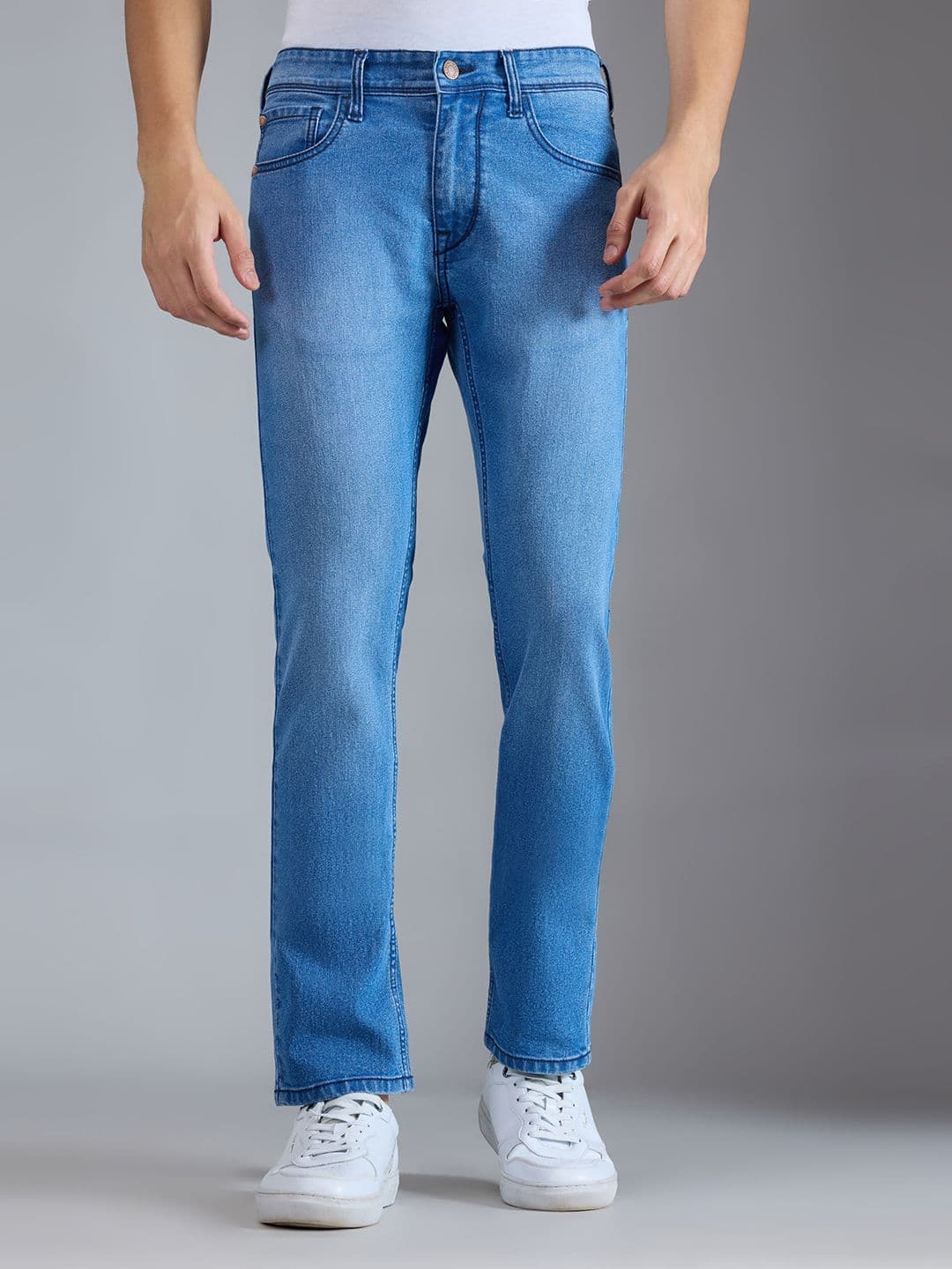 Pepe Jeans Men Vapour Slim Fit Mid-Rise Light Fade Stretchable Jeans - view 1