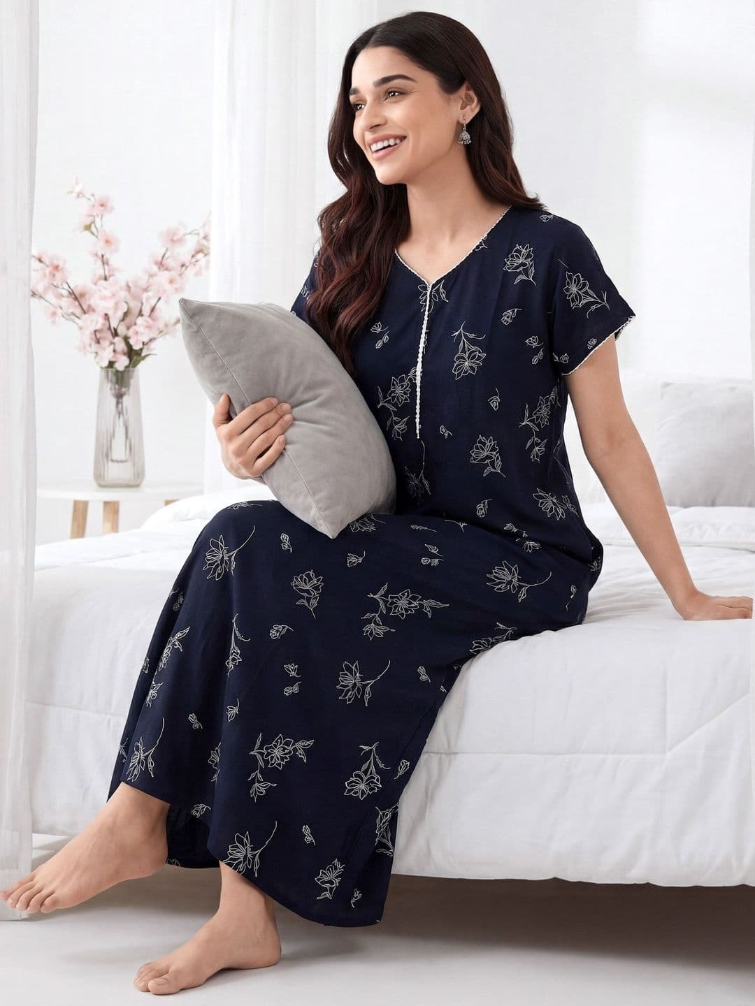 Juliana Dream Printed Maxi Nightdress - view 1