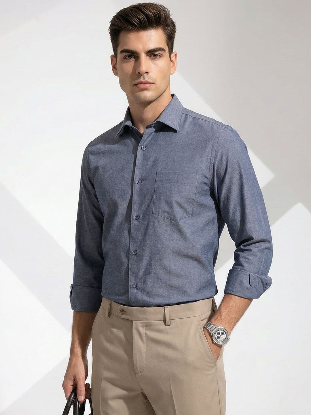 INVICTUS Slim Fit Pure Cotton Formal Shirt - view 1