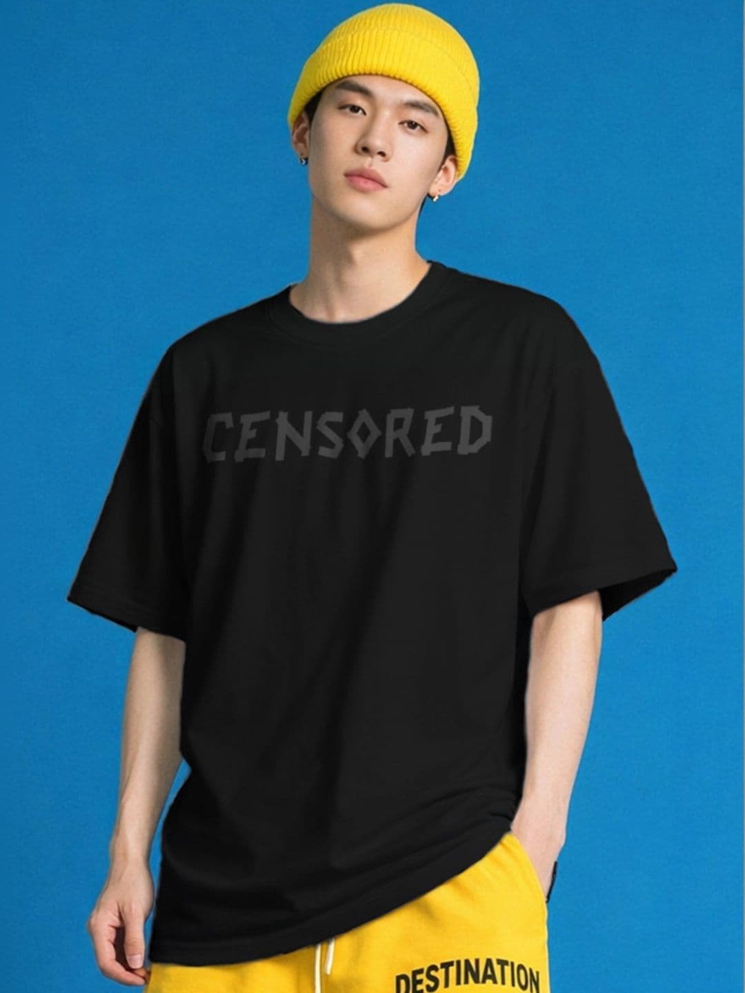 The Roadster Lifestyle Co Printed Organic Cotton Oversized Tshirts - view 1