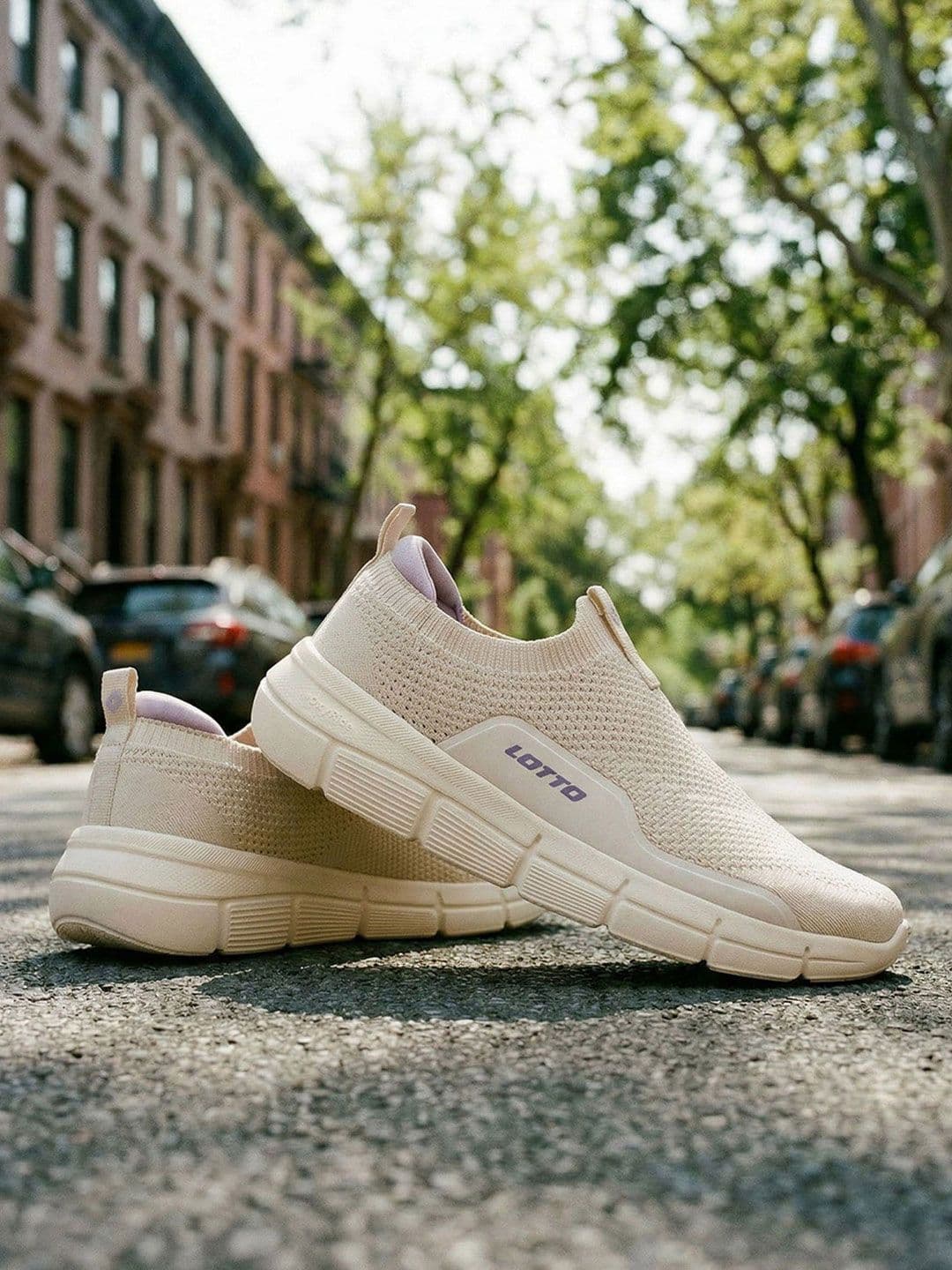 Lotto Women Pulsestep Slip-on OffWhite Walking Shoes - view 1