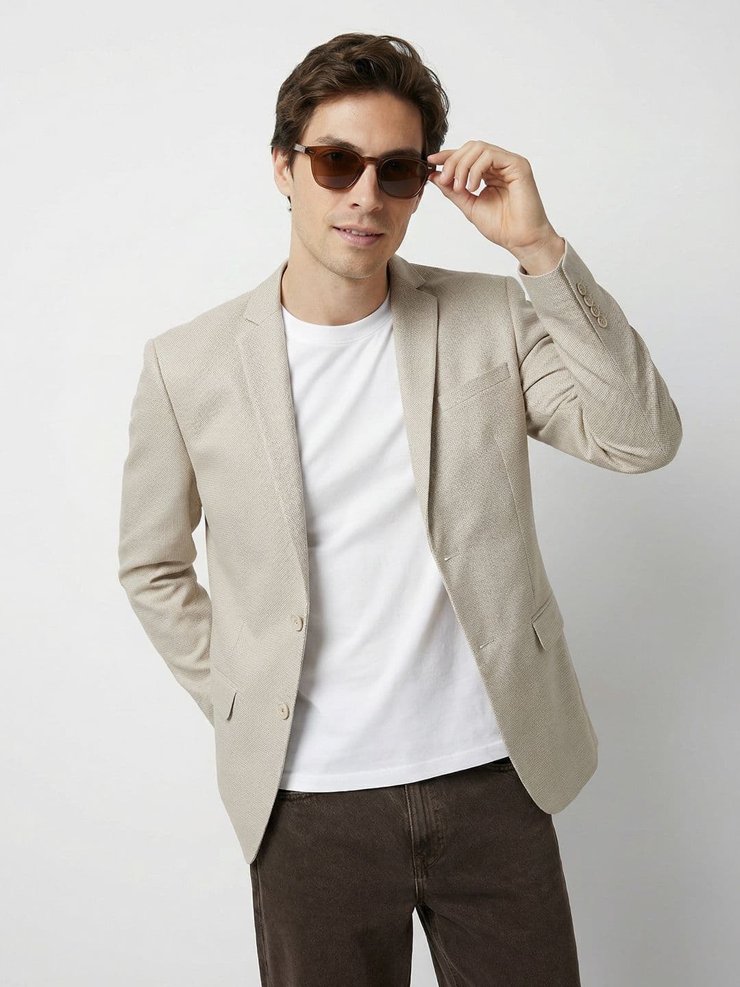 Mast & Harbour Single-Breasted Notched Lapel Casual Blazers - view 1