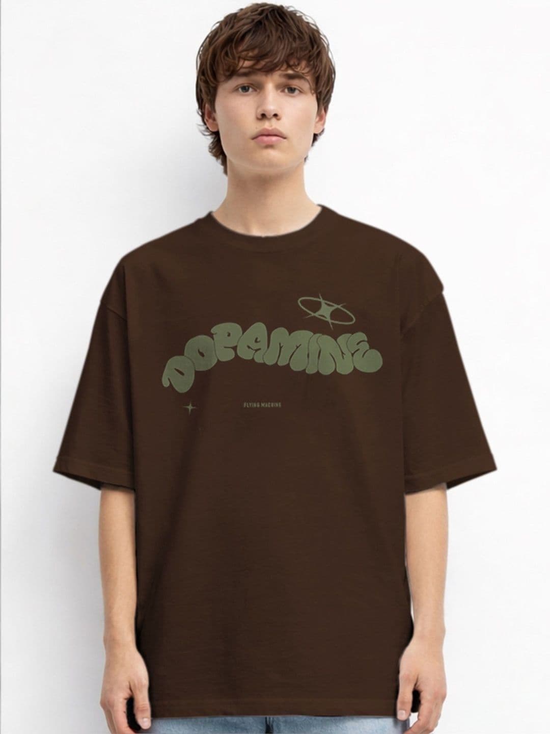 The Roadster Lifestyle Co Printed Organic Cotton Oversized Tshirts - view 1