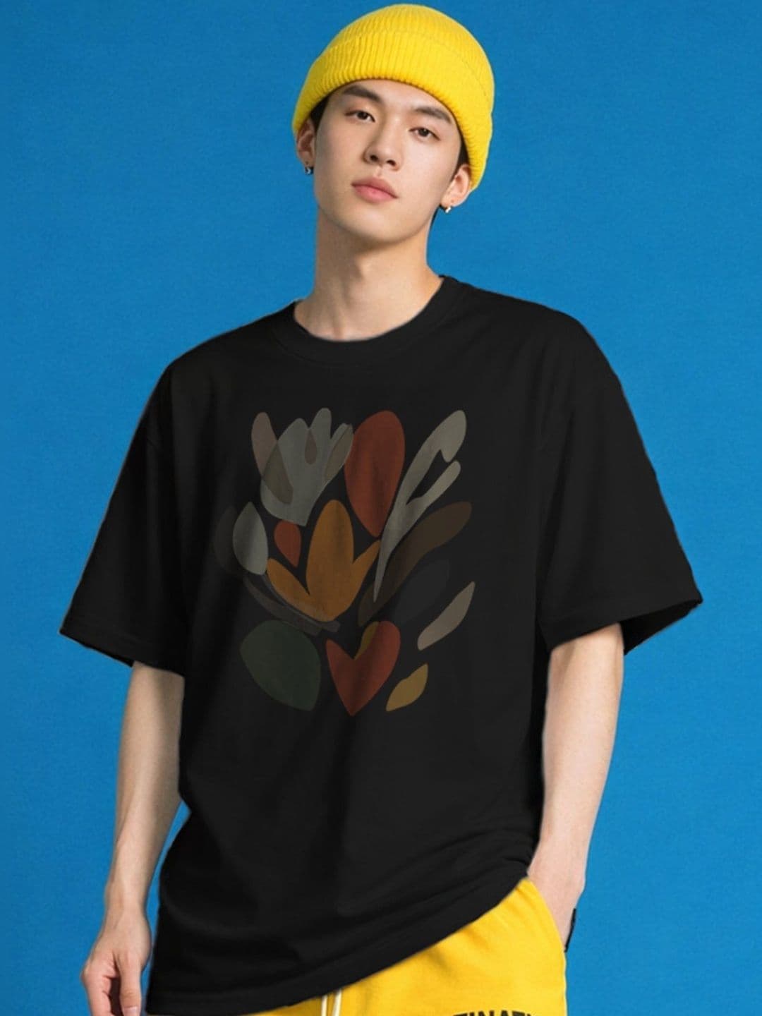 The Roadster Lifestyle Co Printed Organic Cotton Oversized Tshirts - view 1