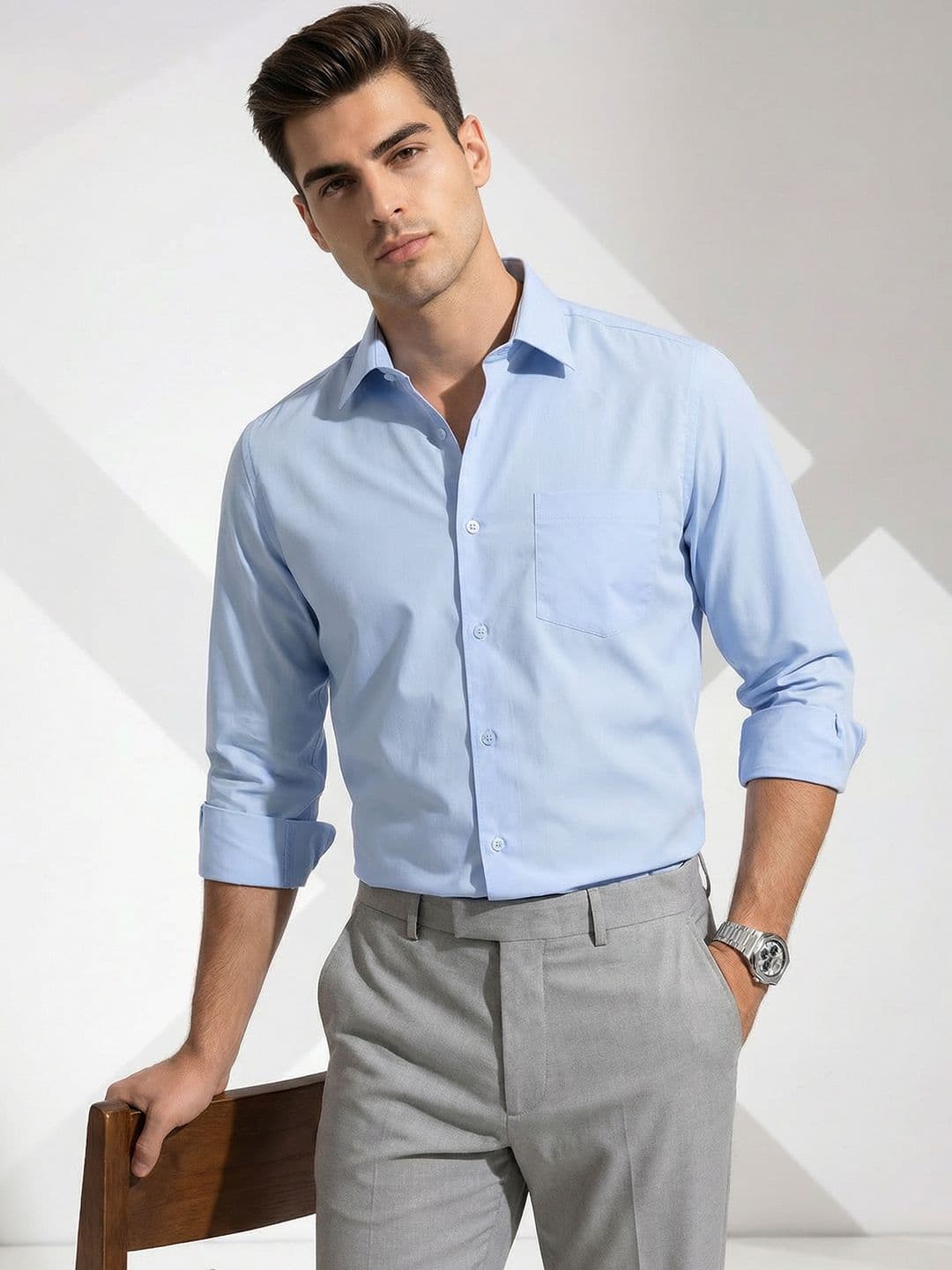 INVICTUS Slim Fit Pure Cotton Formal Shirt - view 1
