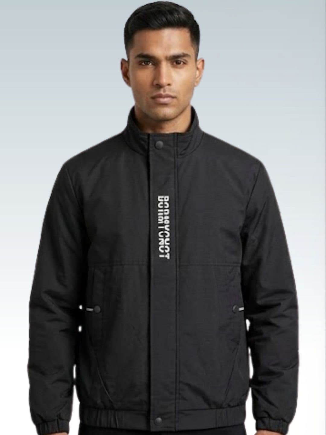 MIA FASHION Men Typography Windcheater Bomber Jacket - view 1