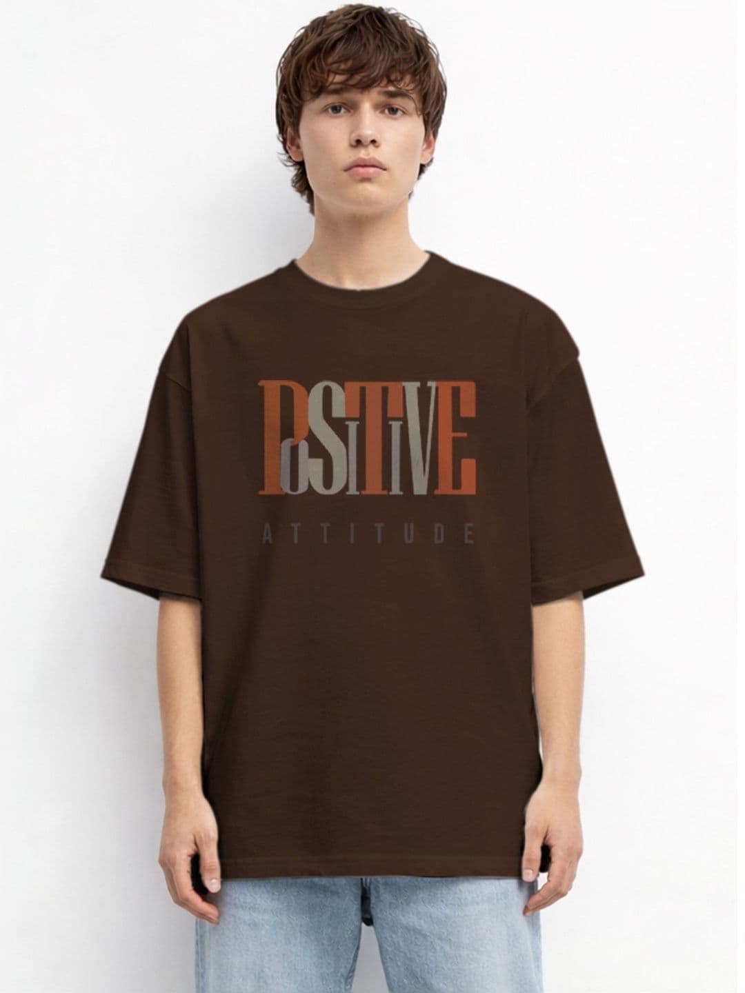 The Roadster Lifestyle Co Printed Organic Cotton Oversized Tshirts - view 1