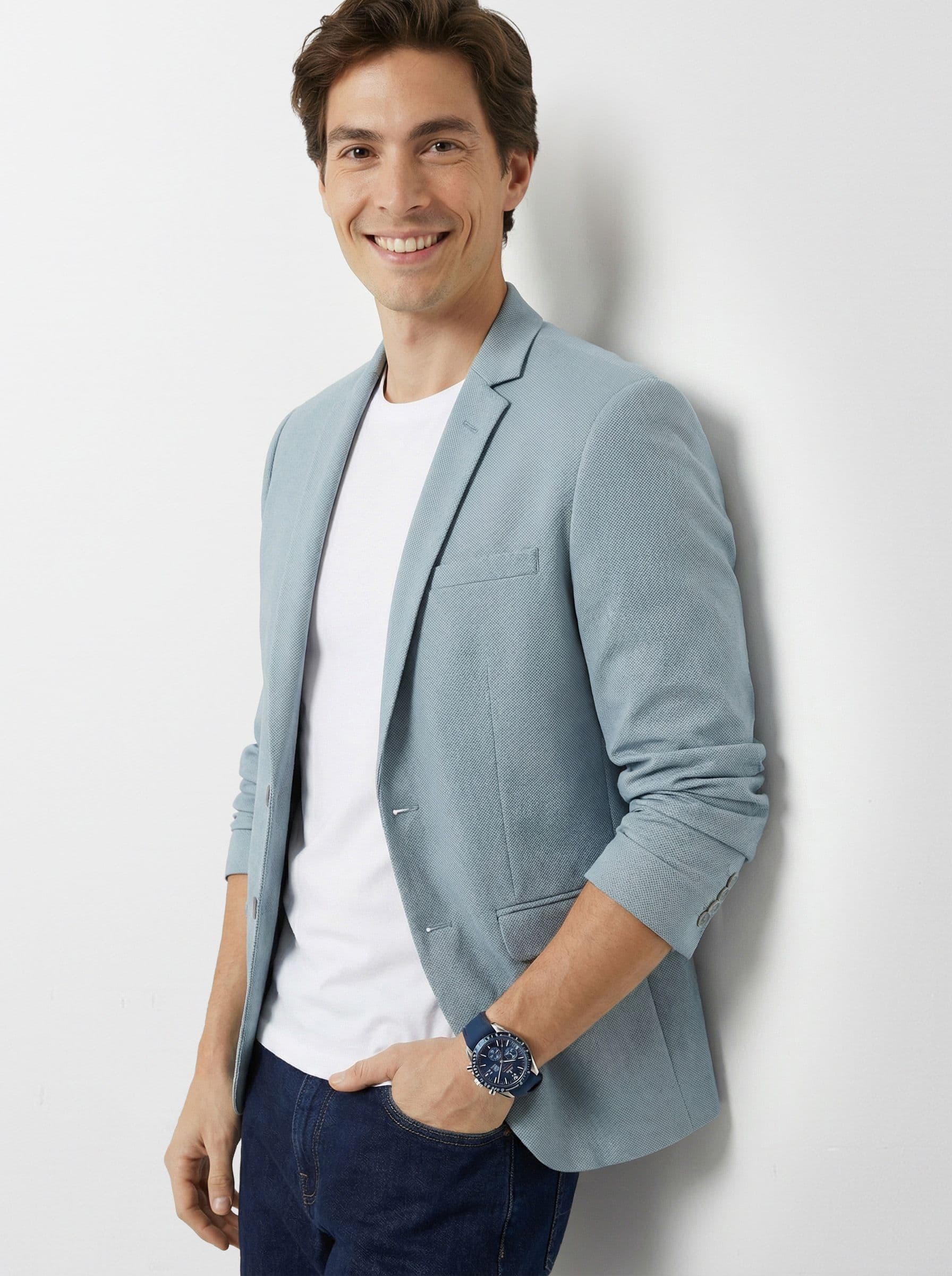 Mast & Harbour Single-Breasted Notched Lapel Casual Blazers - view 1