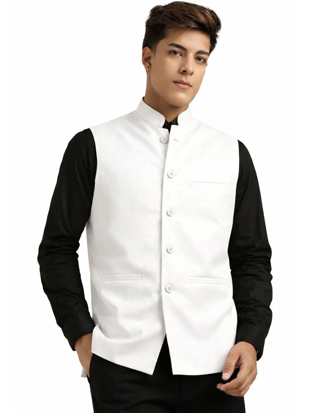 URBAN KANYA Mandarin Collar Nehru Jackets - view 1