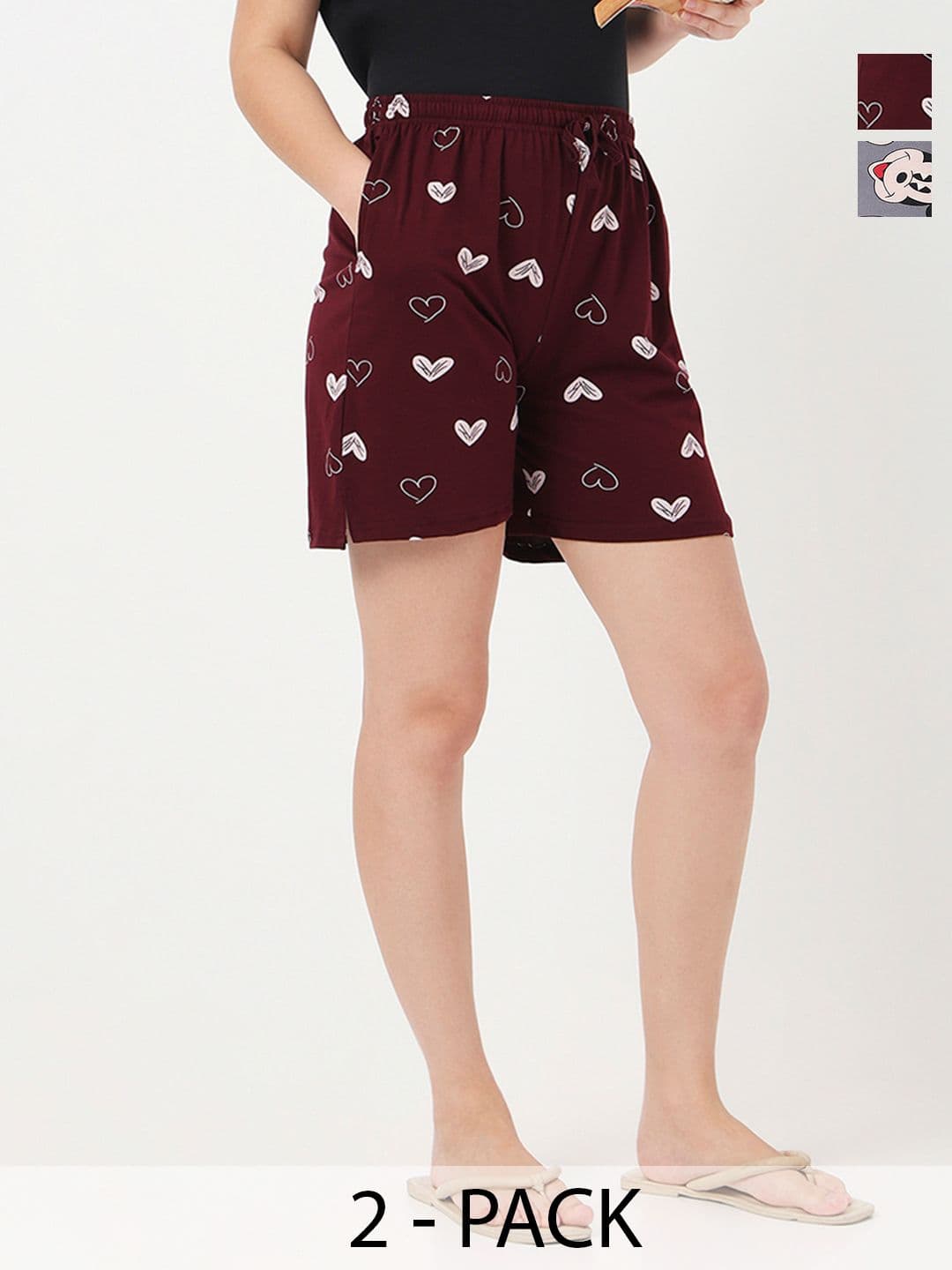 ETC Women 2 Printed Lounge Shorts - view 1