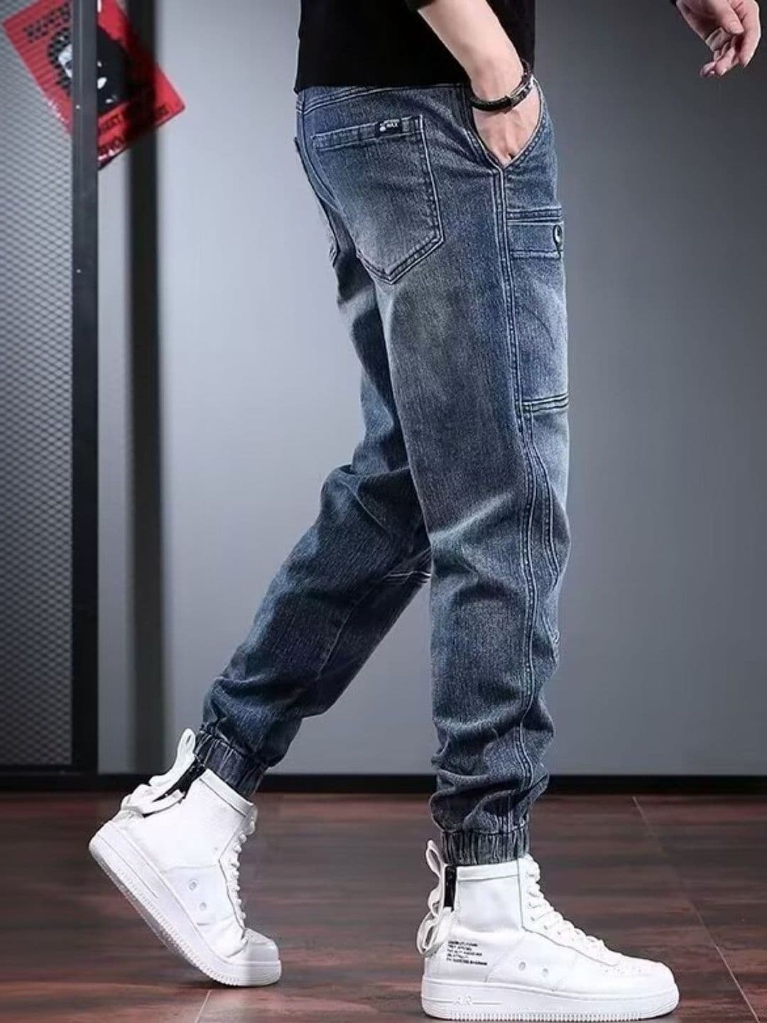 StyleCast Men Jogger Fit Mid-Rise Jeans - view 1