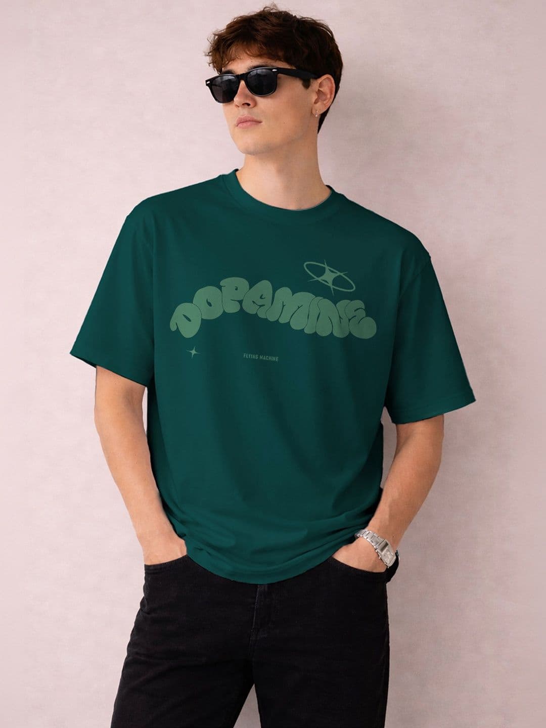 The Roadster Lifestyle Co Printed Organic Cotton Oversized Tshirts - view 1