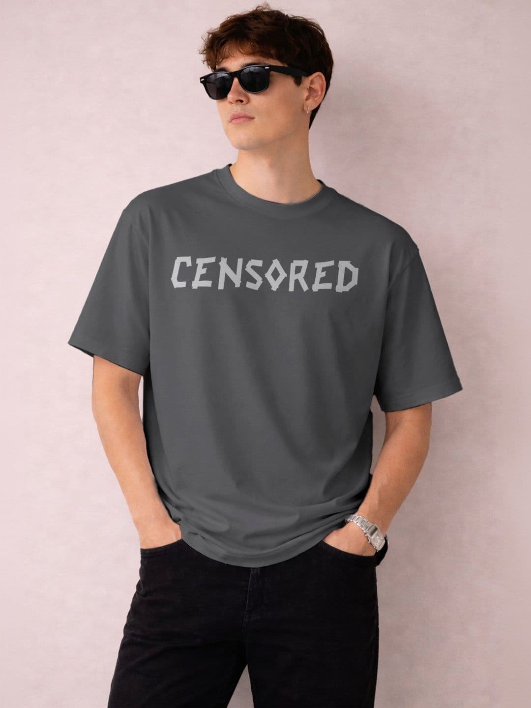 The Roadster Lifestyle Co Printed Organic Cotton Oversized Tshirts - view 1