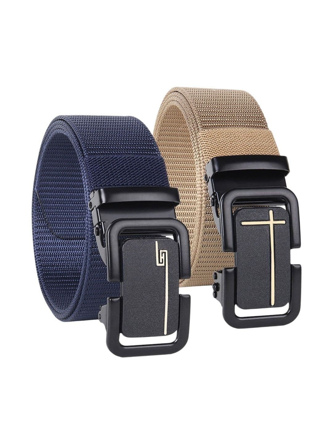 The Roadster Lifestyle Co Men Set Of 2 Textured Formal Belts - view 1