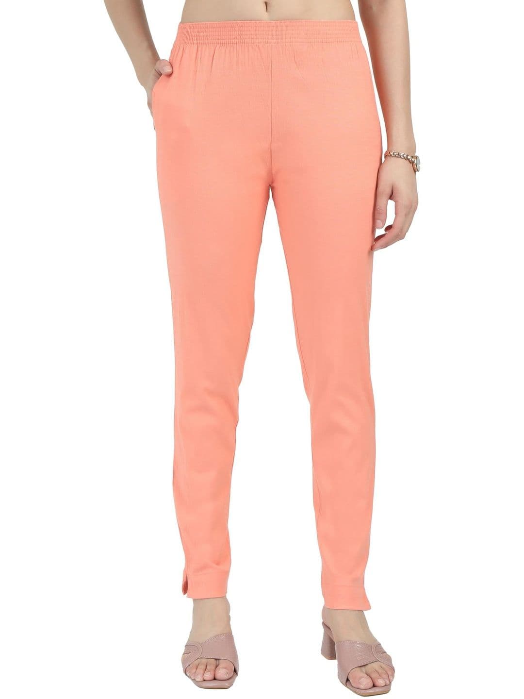 KN Textiles Women Everyday Slim Fit Trousers - view 1