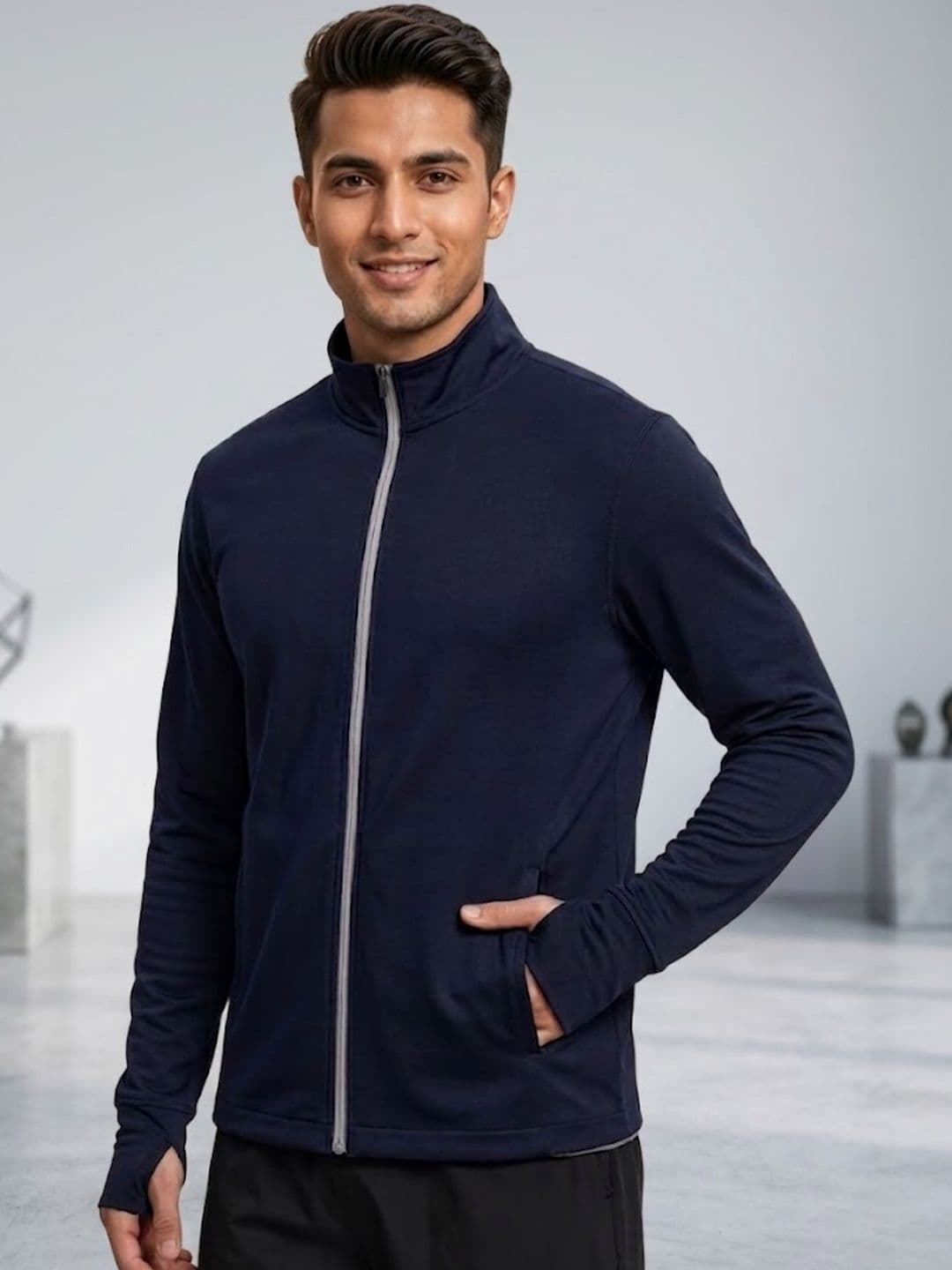 MIA FASHION Men Lightweight Training or Gym Sporty Jacket - view 1