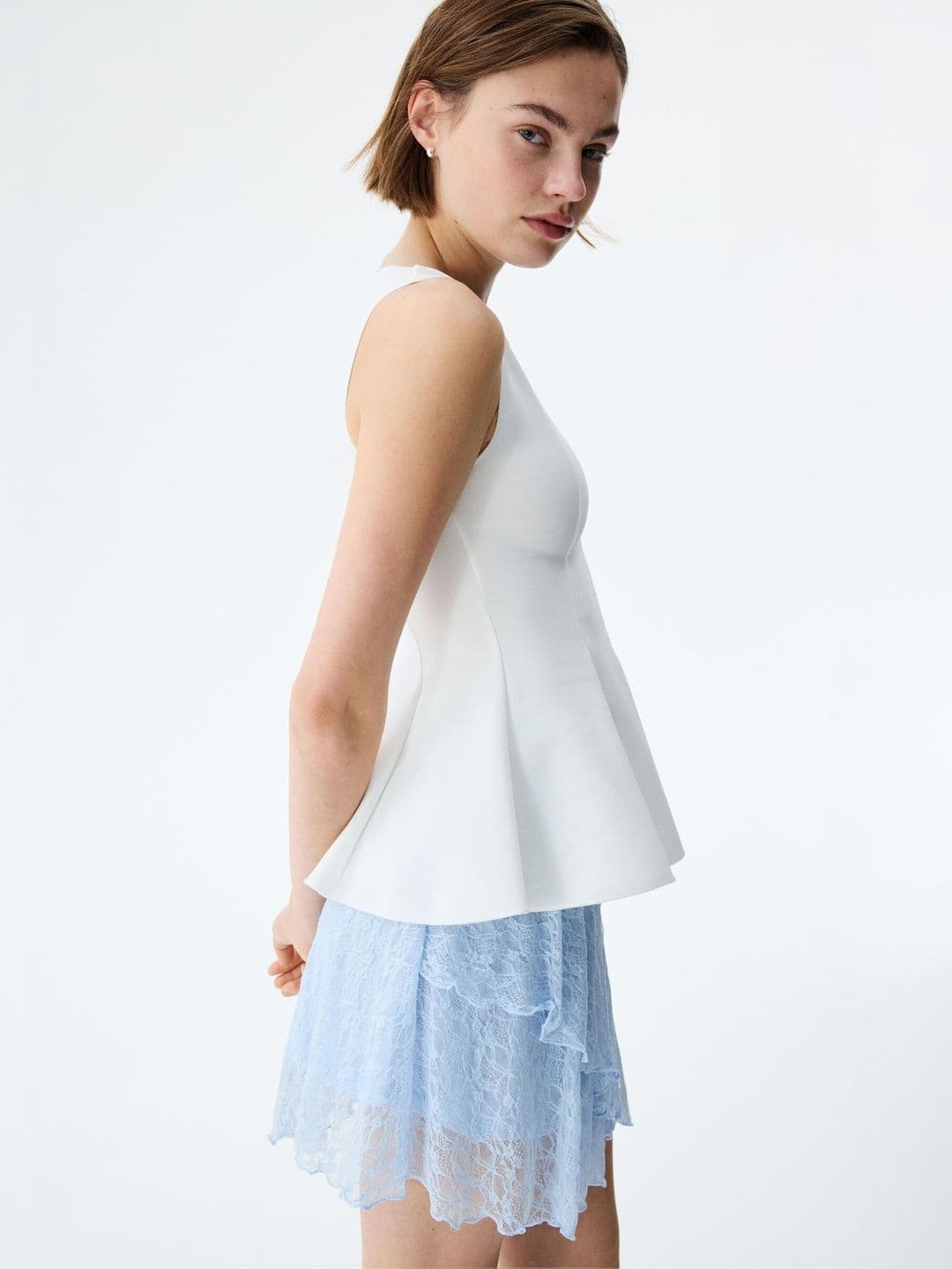 H&M Flounced Lace Skirt - view 1