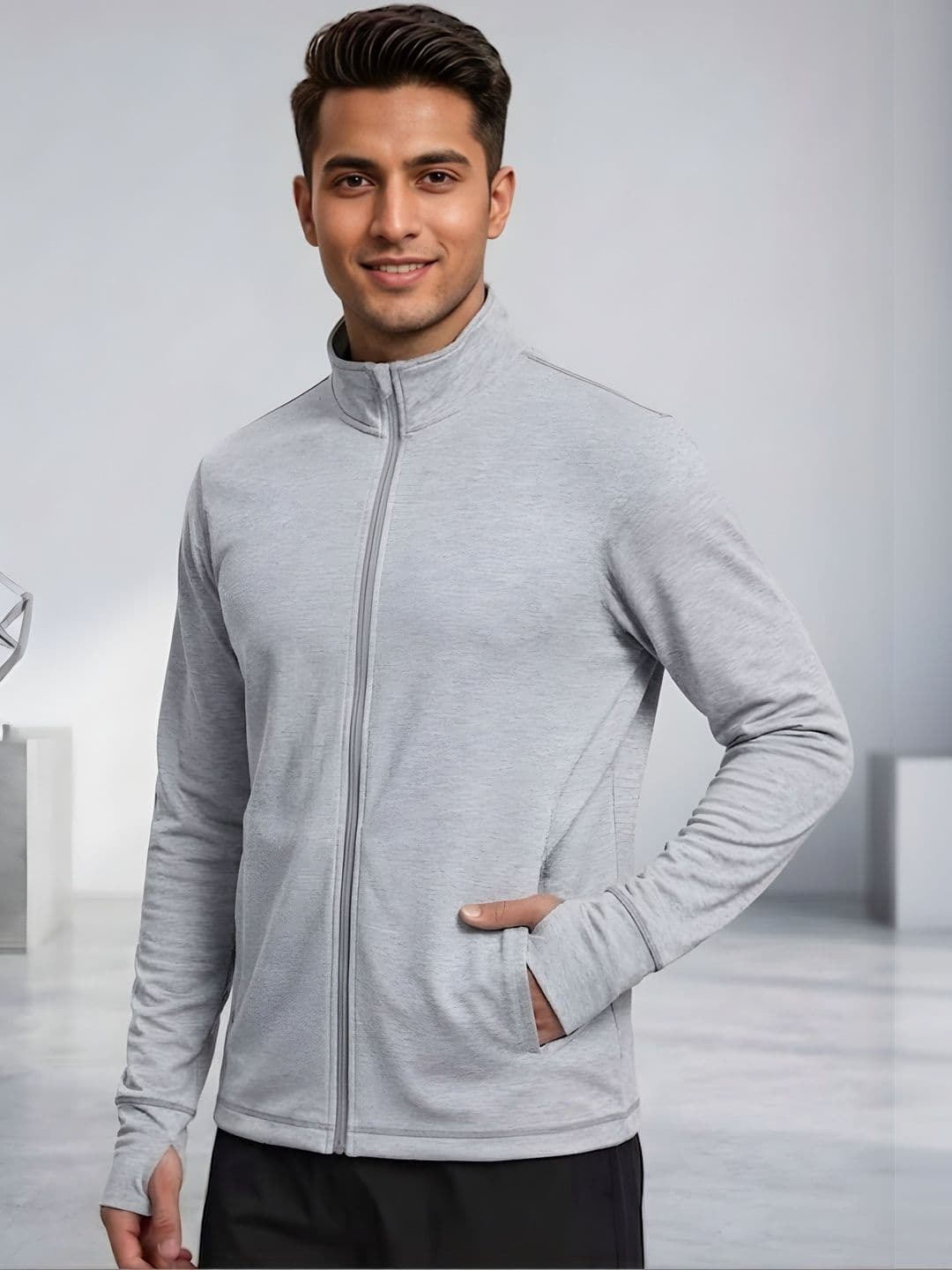 MIA FASHION Men Lightweight Training or Gym Sporty Jacket - view 1