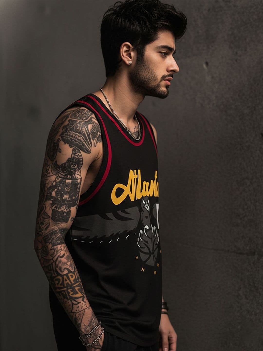 Force Printed Round Neck Cotton Gym Vest Innerwear Vests - view 1
