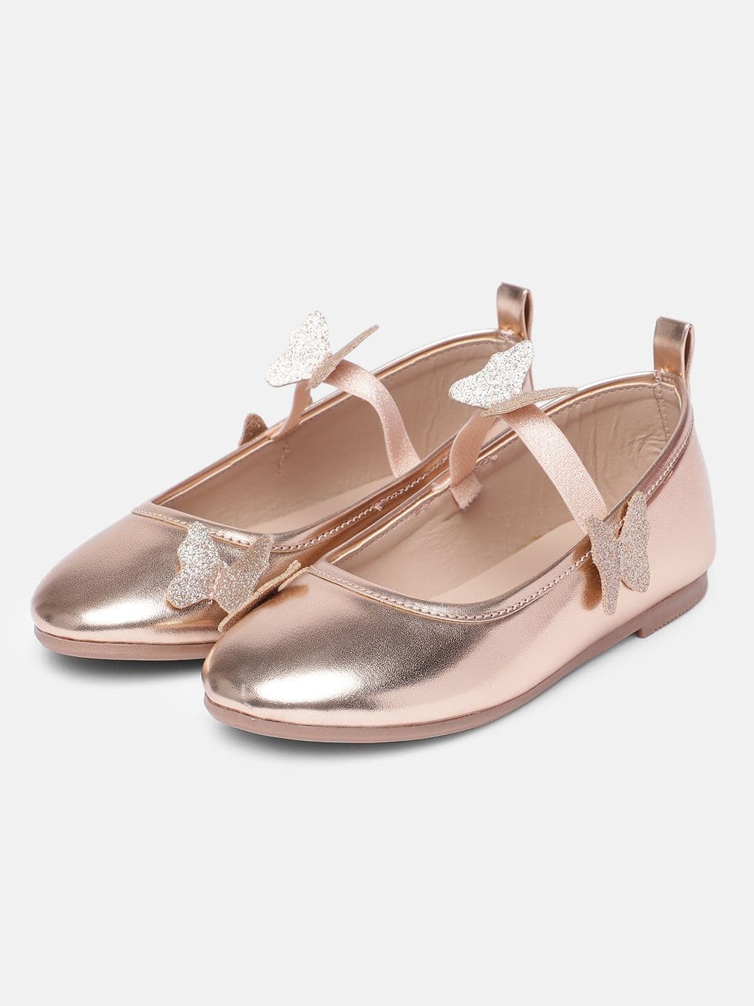 mothercare Girls Butterfly Ballerinas - view 1