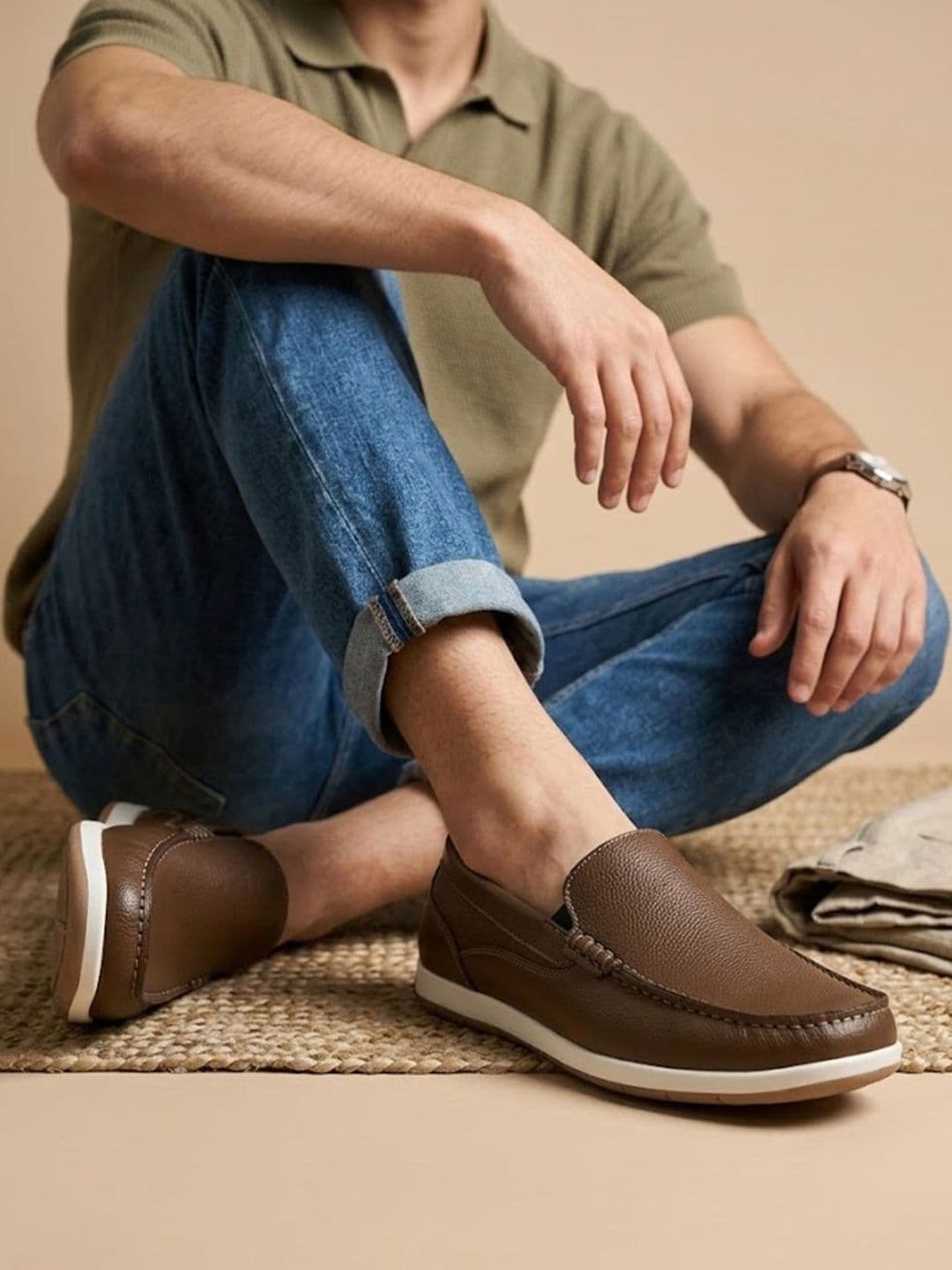 The Roadster Lifestyle Co Men Round Toe Casual Loafers - view 1