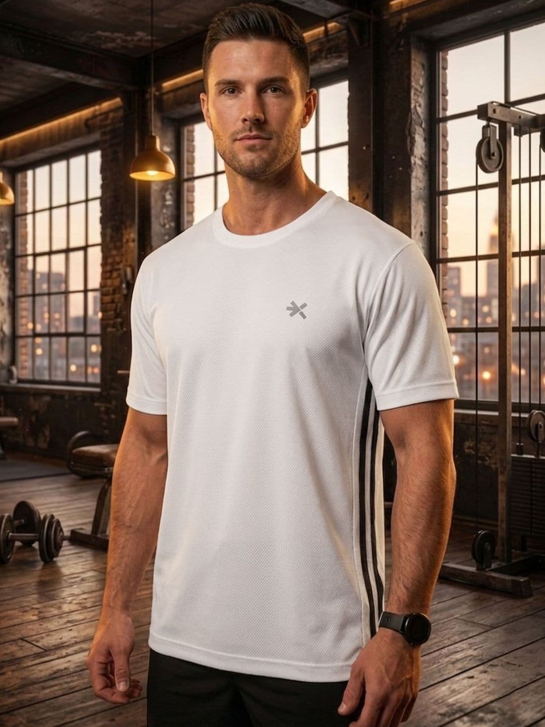 HRX by Hrithik Roshan Brand Logo Pockets Round Neck Regular Fit T-shirt - view 1