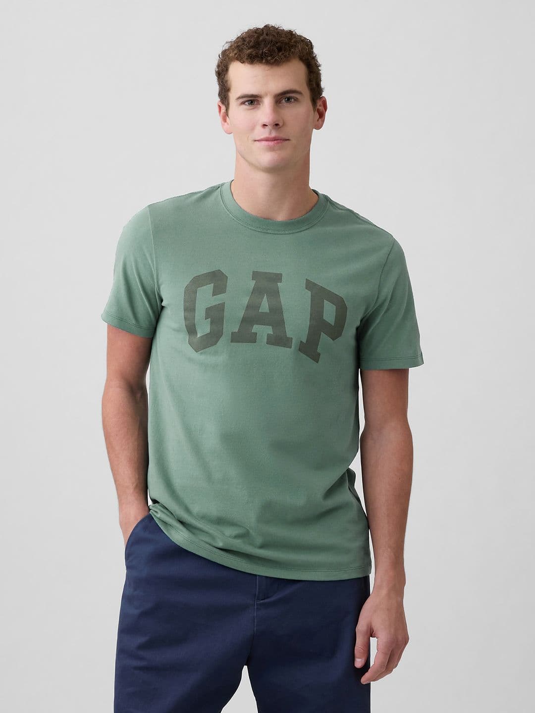 GAP Men Logo Print Crew Neck T-shirt - view 1