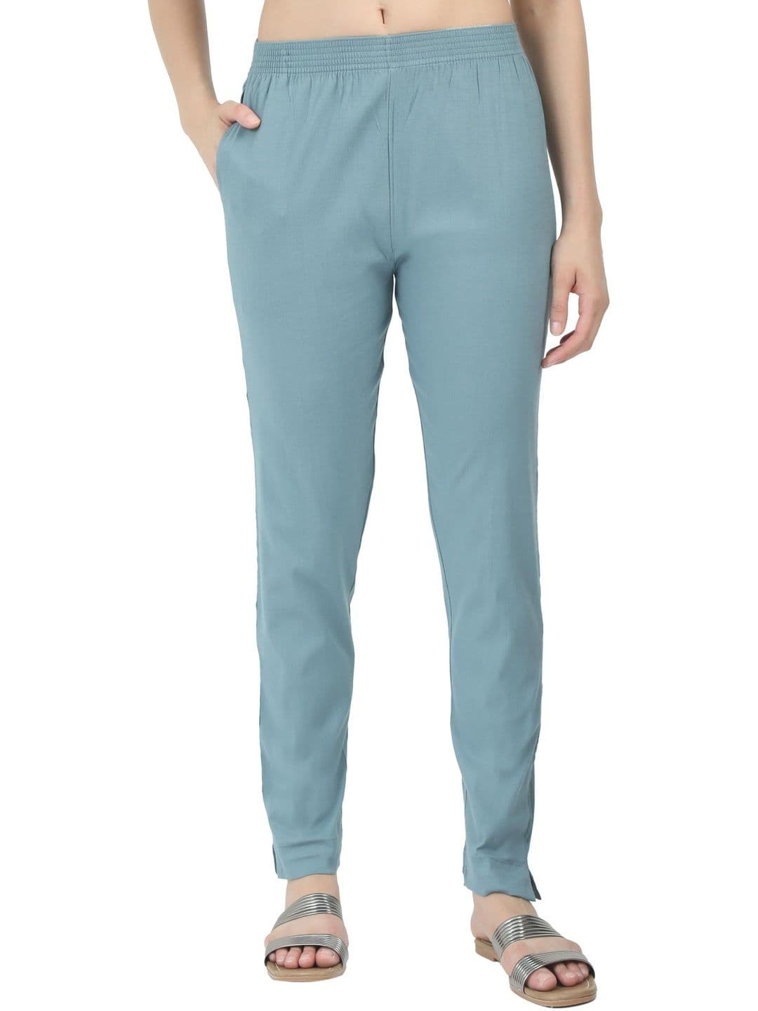 KN Textiles Women Everyday Slim Fit Trousers - view 1