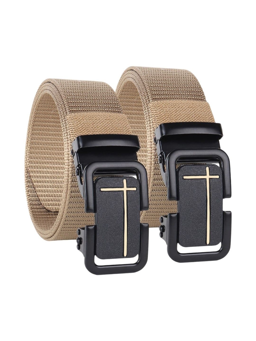 The Roadster Lifestyle Co Men Set Of 2 Textured Formal Belts - view 1