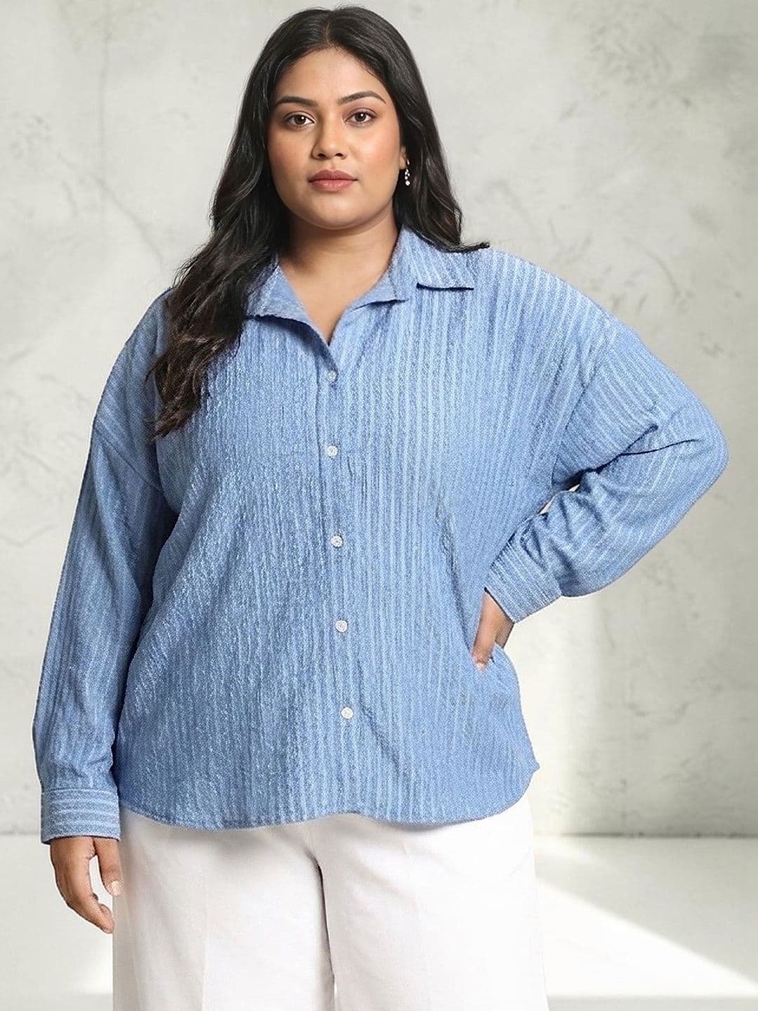Instafab Plus Women Relaxed Casual Shirt - view 1