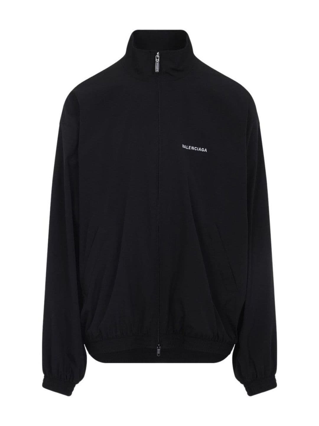Balenciaga Black Track Jacket With Logo - view 1