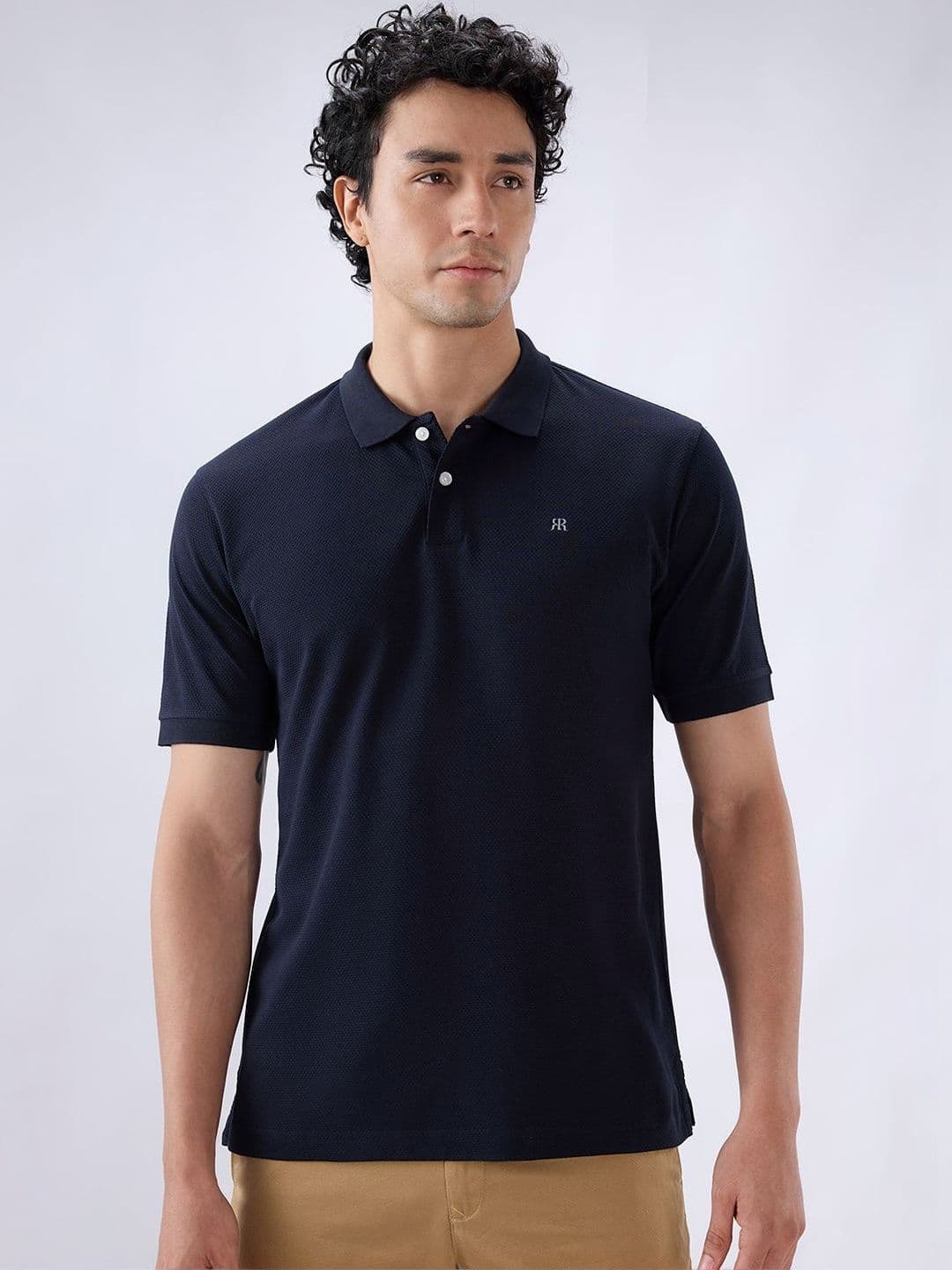 Raymond Polo Collar Pure Cotton Slim Fit T-shirt - view 1