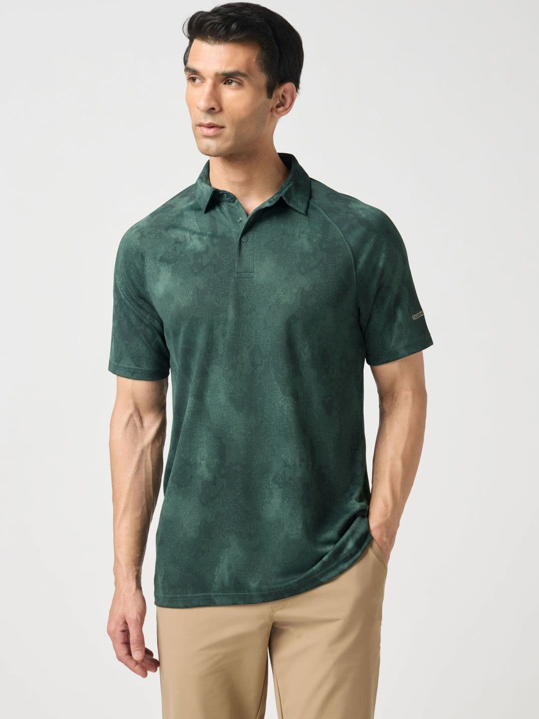 Technosport Men Polo Collar Slim Fit T-shirt - view 1