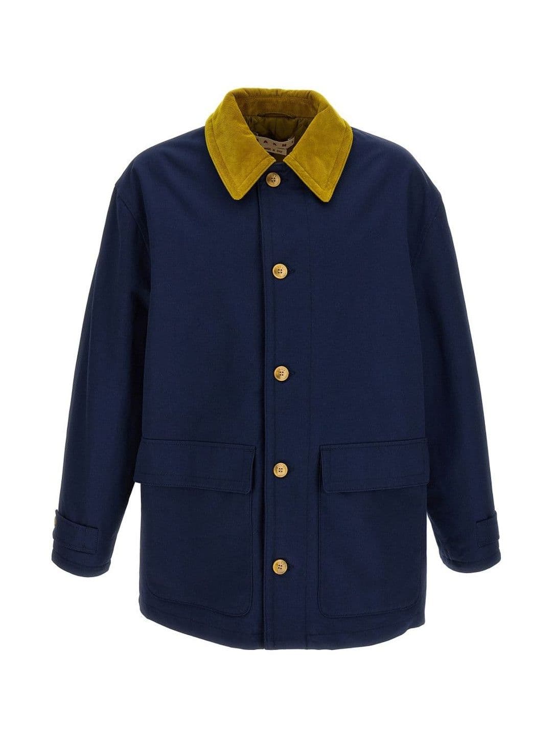 Marni Blue Cotton Gabardine Parka - view 1