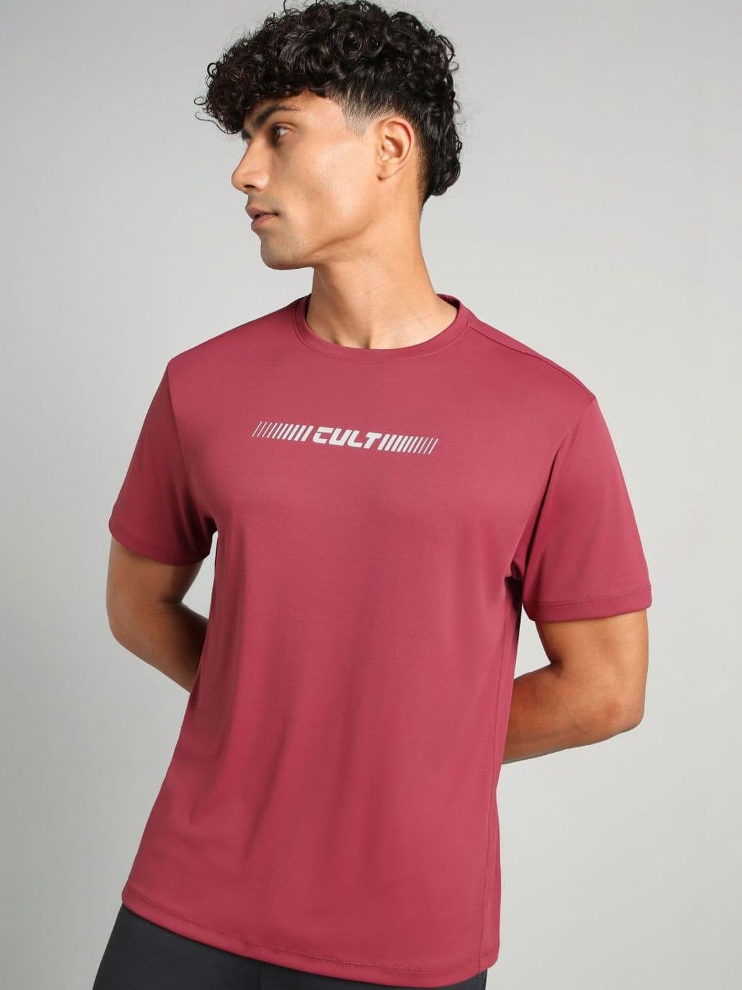 CULT Men's Maroon Everyday Performance Tshirts - view 1