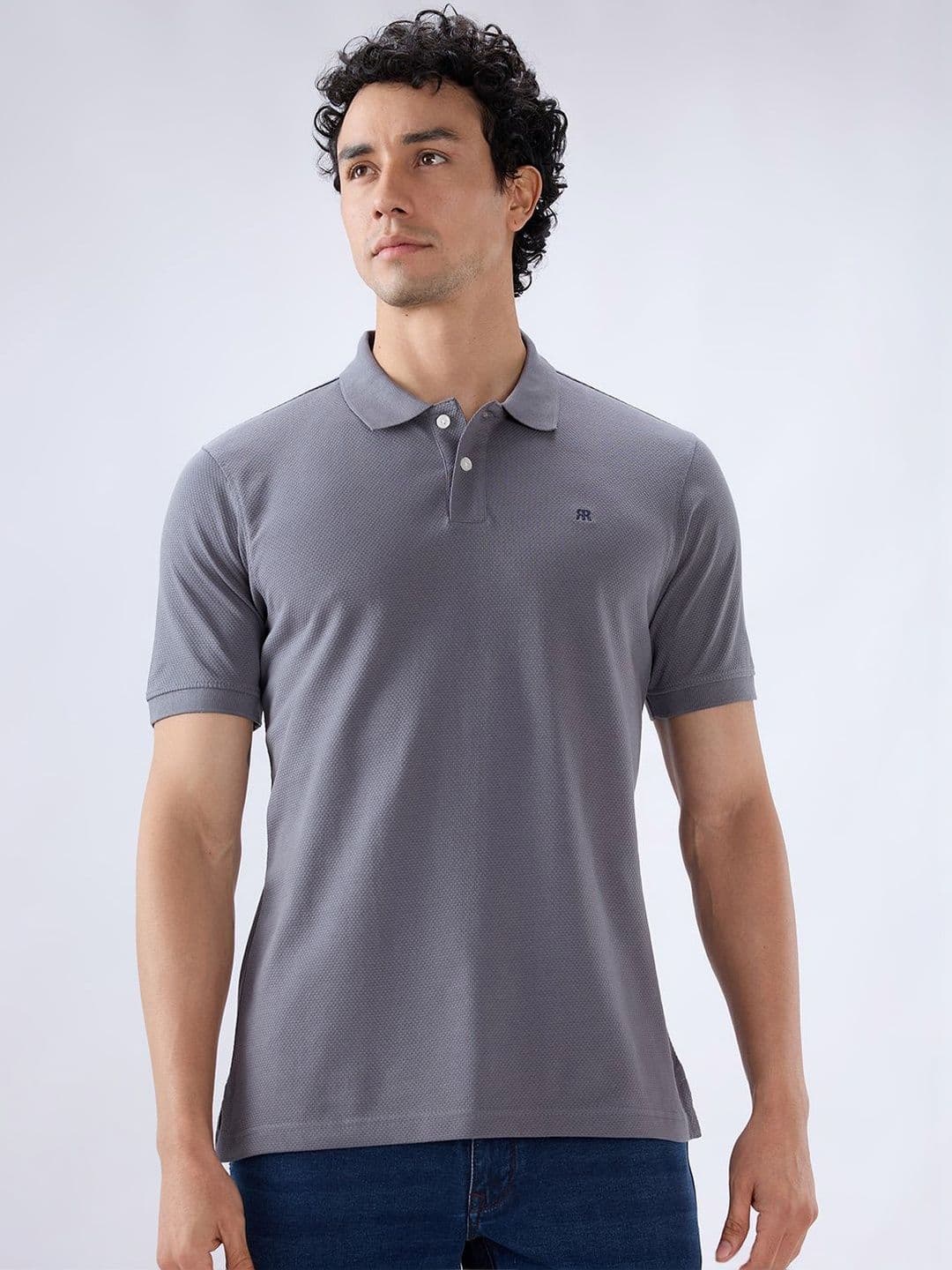 Raymond Pure Cotton Polo Collar Slim Fit Tshirts - view 1